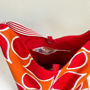 Preview: Strandtasche orange-rot